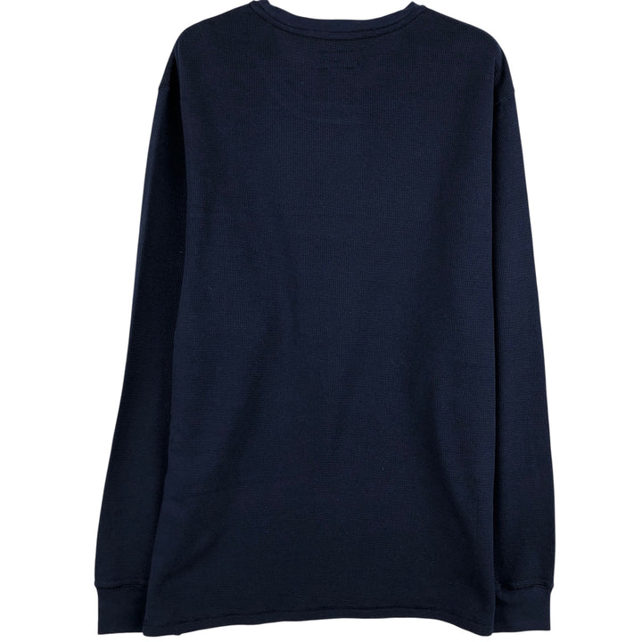 Ralph Lauren POLO RALPH LAUREN SLEEPWEAR Thermal Long T-Shirt, Men's XL cotton navy blue type Vintage Second Hand