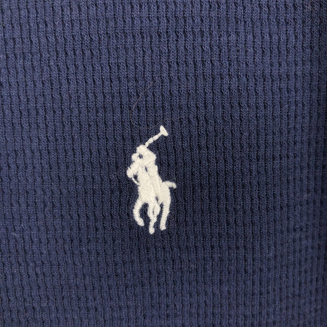 Ralph Lauren POLO RALPH LAUREN SLEEPWEAR Thermal Long T-Shirt, Men's XL cotton navy blue type Vintage Second Hand
