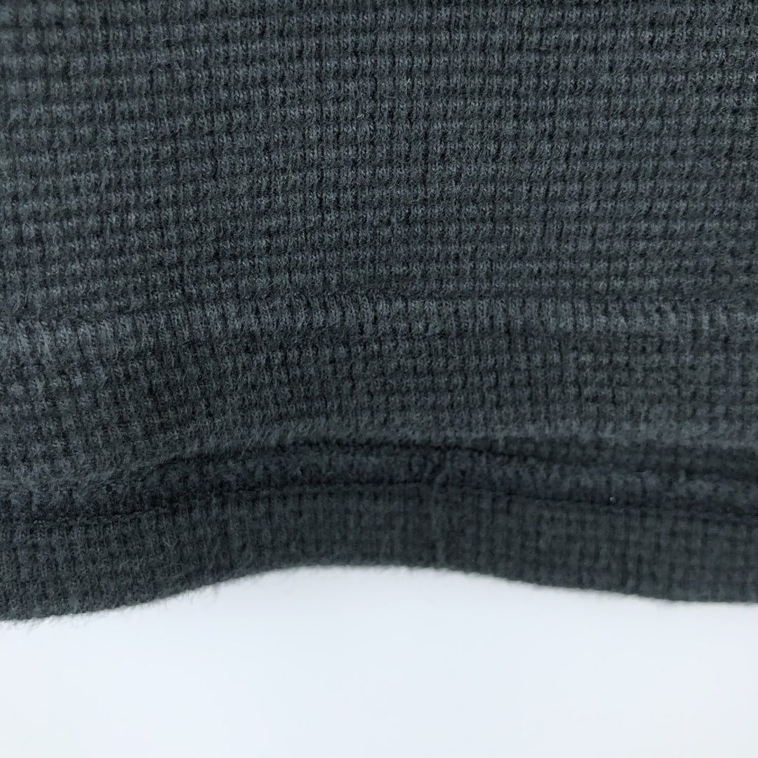 Ralph Lauren POLO RALPH LAUREN SLEEPWEAR Thermal Long T-shirt Waffle Men's L size cotton black type Vintage Second Hand