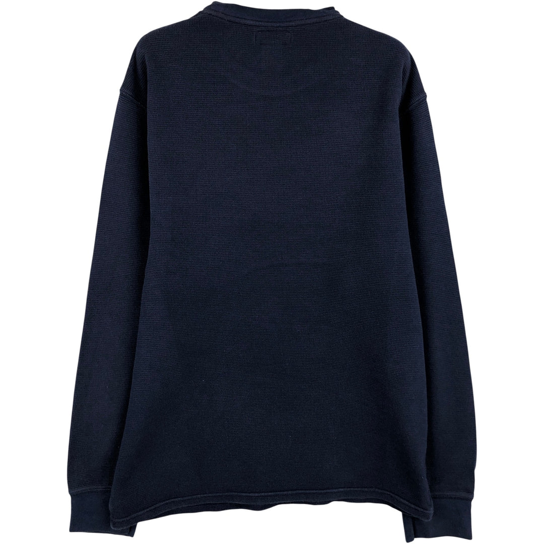 Ralph Lauren POLO RALPH LAUREN Thermal Long T-Shirt Men's Size L cotton navy blue type Vintage Second Hand
