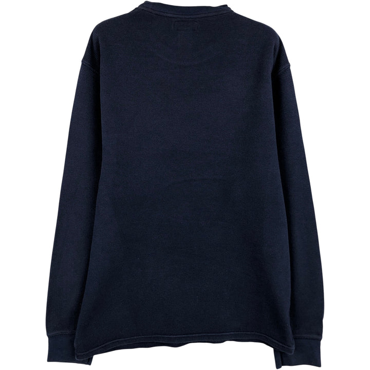 Ralph Lauren POLO RALPH LAUREN Thermal Long T-Shirt Men's Size L cotton navy blue type Vintage Second Hand