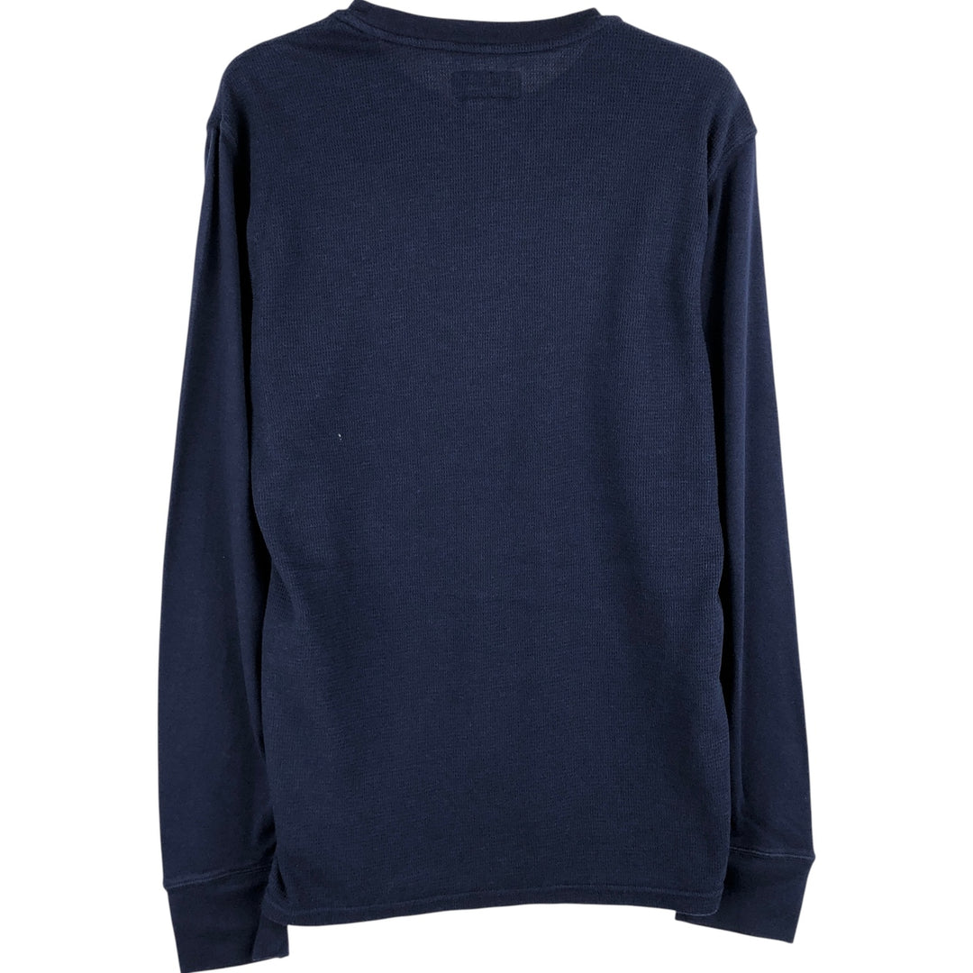Ralph Lauren POLO RALPH LAUREN Thermal Long T-Shirt, Men's Size M cotton navy blue type Vintage Second Hand