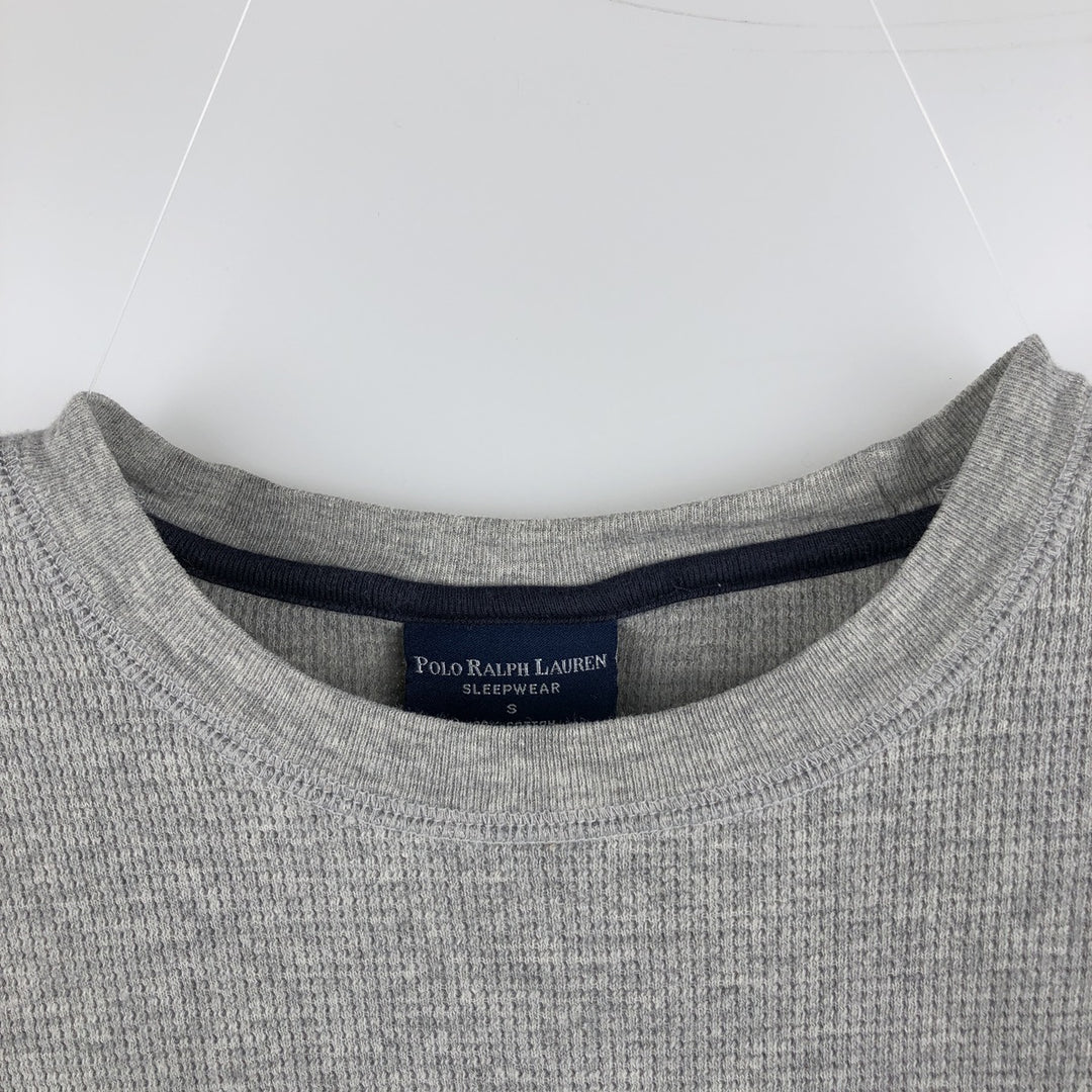 Ralph Lauren POLO RALPH LAUREN SLEEPWEAR Thermal Long T-Shirt, Men's Size Small cotton gray type Vintage Second Hand