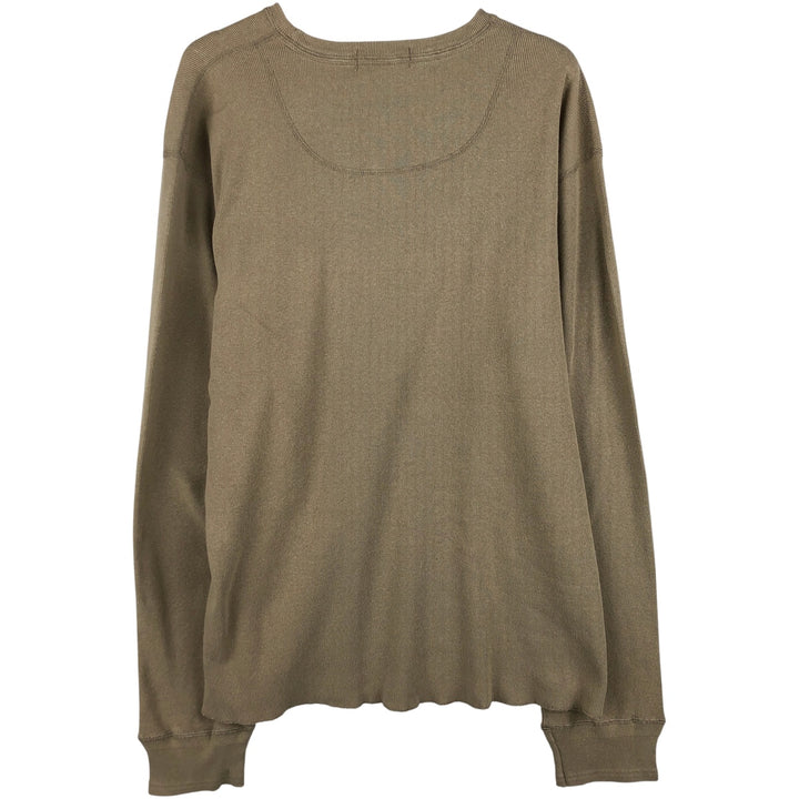 Ralph Lauren Polo by Ralph Lauren Thermal Long T-Shirt, Men's XL cotton Beige type Vintage Second Hand
