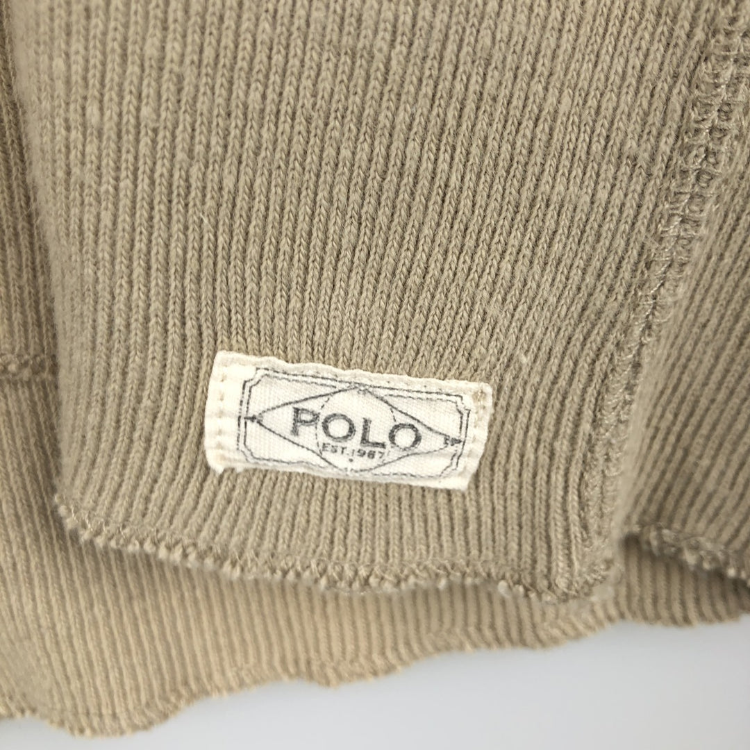 Ralph Lauren Polo by Ralph Lauren Thermal Long T-Shirt, Men's XL cotton Beige type Vintage Second Hand