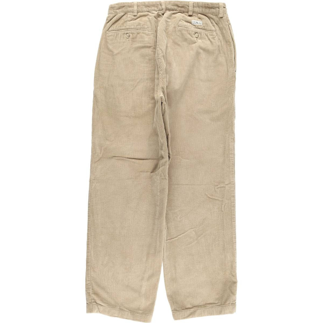 Ralph Lauren Polo Ralph Lauren Two-pleat Corduroy Pants Men's Size W33 cotton Beige type Vintage Second Hand