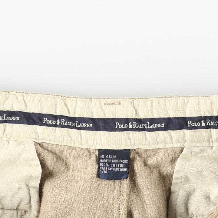 Ralph Lauren Polo Ralph Lauren Two-pleat Corduroy Pants Men's Size W33 cotton Beige type Vintage Second Hand