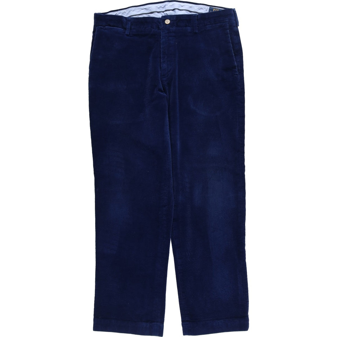 Ralph Lauren POLO RALPH LAUREN wide ribbed corduroy pants, men's size W34 cotton Navy blue Vintage Second Hand