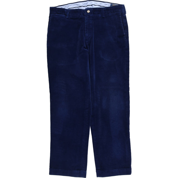 Ralph Lauren POLO RALPH LAUREN wide ribbed corduroy pants, men's size W34 cotton Navy blue Vintage Second Hand