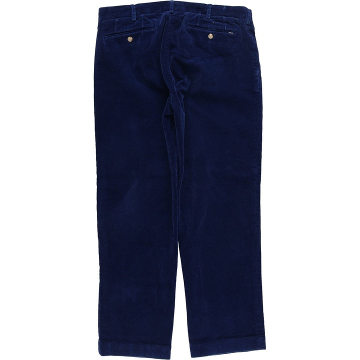 Ralph Lauren POLO RALPH LAUREN wide ribbed corduroy pants, men's size W34 cotton Navy blue Vintage Second Hand