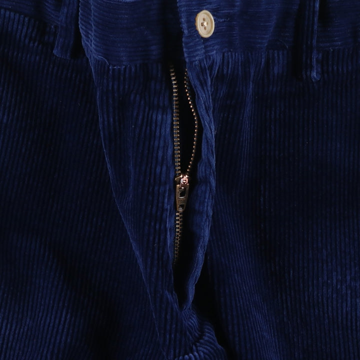 Ralph Lauren POLO RALPH LAUREN wide ribbed corduroy pants, men's size W34 cotton Navy blue Vintage Second Hand