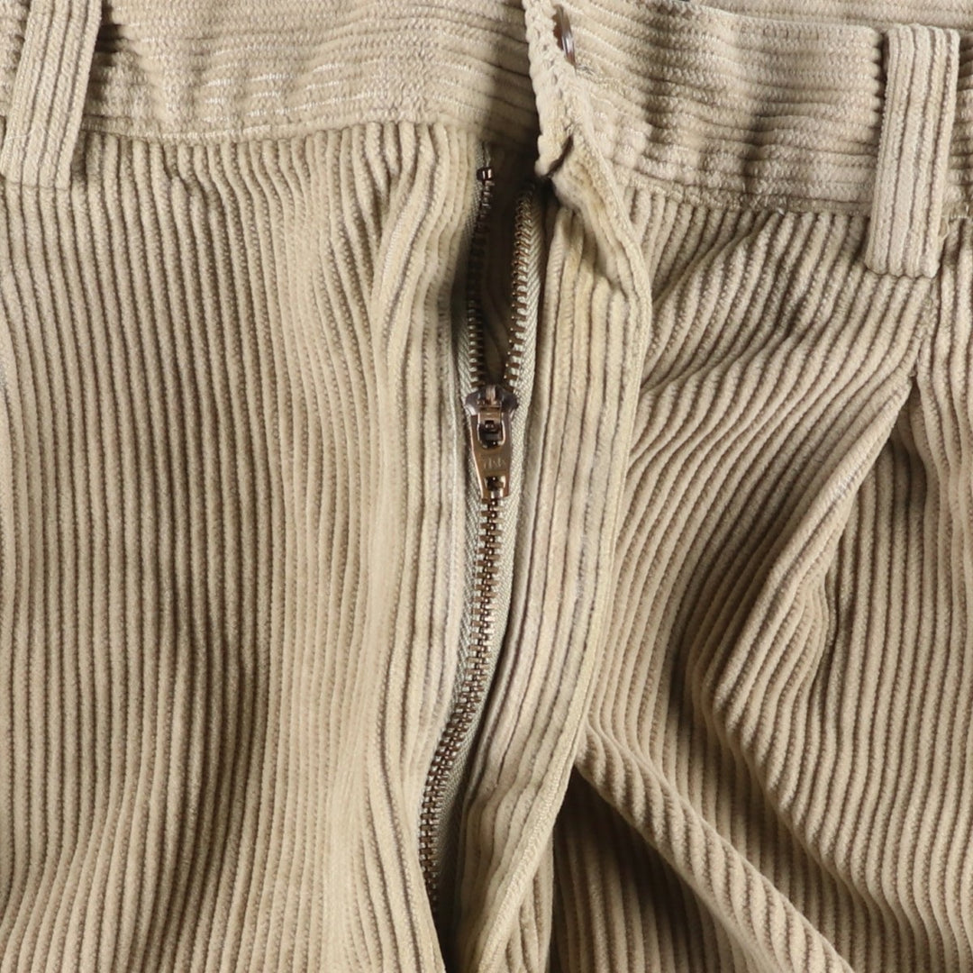 90'S GAP EASY FIT Old Gap Two-pleat Corduroy Pants Men's Size 34 (Vintage) cotton Beige type Vintage Second Hand