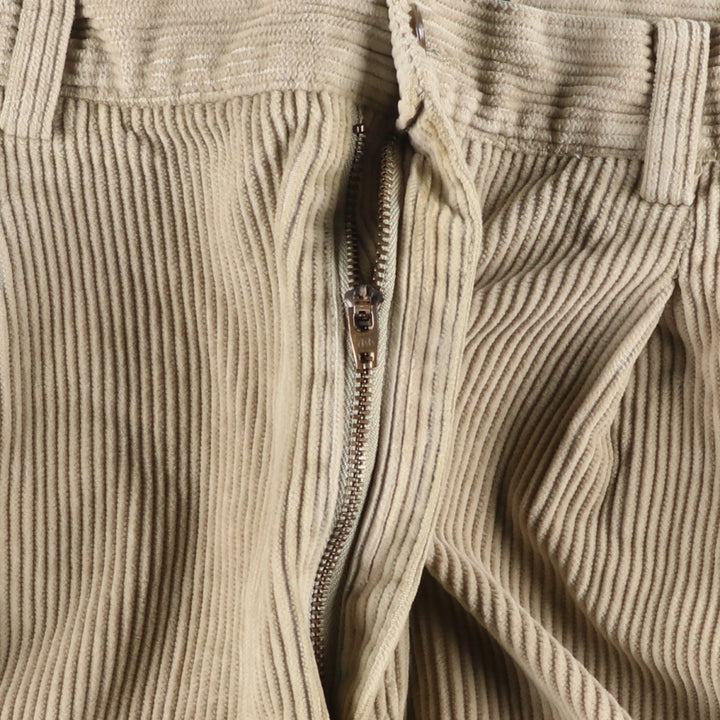 90'S GAP EASY FIT Old Gap Two-pleat Corduroy Pants Men's Size 34 (Vintage) cotton Beige type Vintage Second Hand