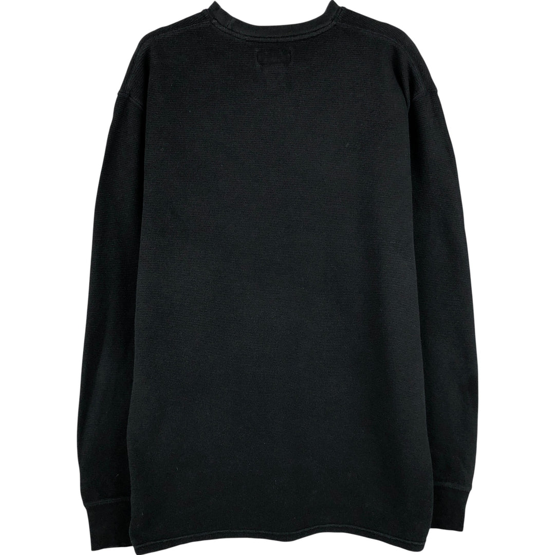 Ralph Lauren POLO RALPH LAUREN Thermal Long T-Shirt Men's XXL cotton black type Vintage Second Hand