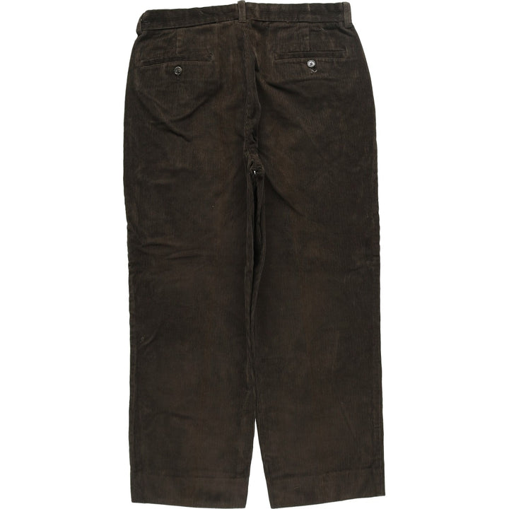 Brooks Brothers Men's Corduroy Pants, Size W33 cotton Khaki type sage green Vintage Second Hand
