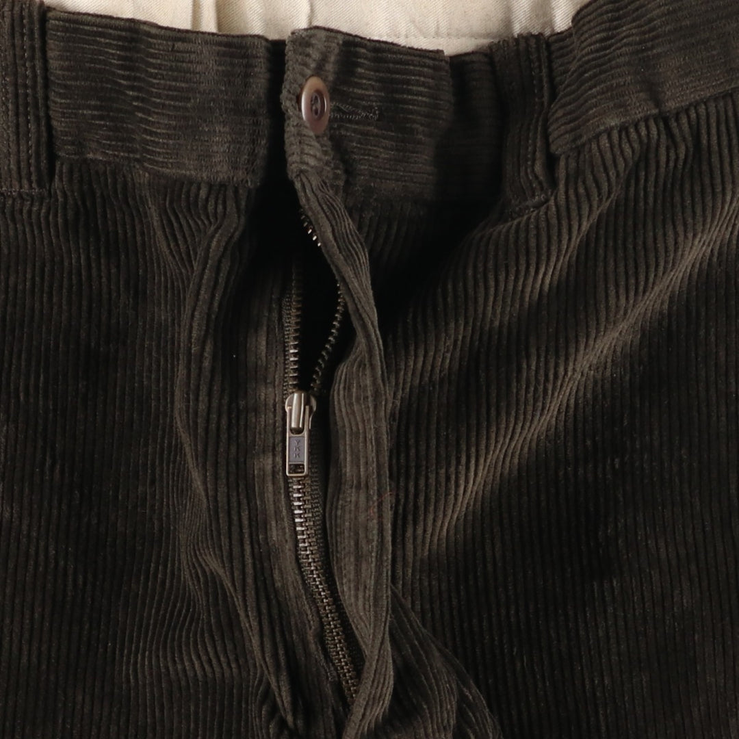 Brooks Brothers Men's Corduroy Pants, Size W33 cotton Khaki type sage green Vintage Second Hand