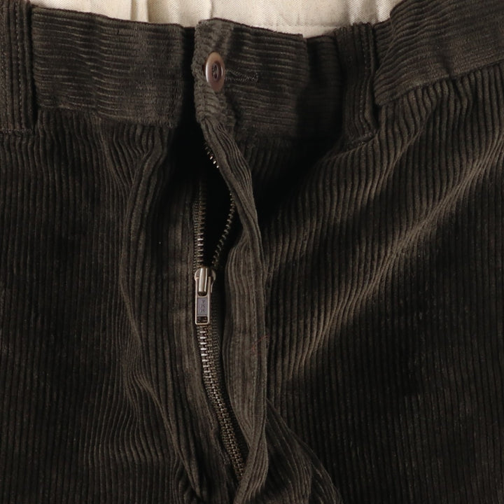 Brooks Brothers Men's Corduroy Pants, Size W33 cotton Khaki type sage green Vintage Second Hand