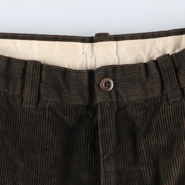 Brooks Brothers Men's Corduroy Pants, Size W33 cotton Khaki type sage green Vintage Second Hand
