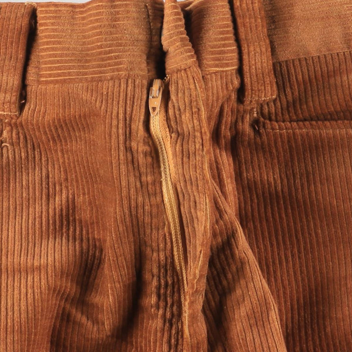 Vintage 1970'S Levi's STA-PREST flare-cut corduroy pants, men's size W34. unclear orange type Vintage Second Hand