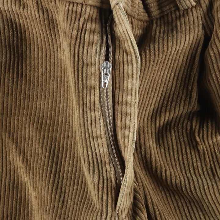 Two-pleat corduroy pants for men (size W31) cotton brown type Vintage Second Hand