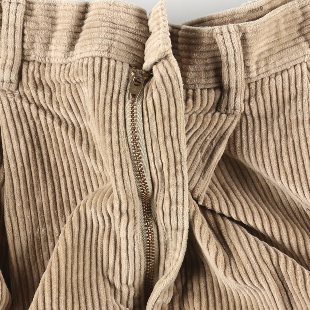 Dockers Khakis Relaxed Fit Wide-Rided Two-Pleated Corduroy Pants, Men's Size 33 cotton Beige type Vintage Second Hand