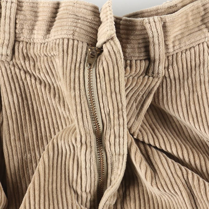 Dockers Khakis Relaxed Fit Wide-Rided Two-Pleated Corduroy Pants, Men's Size 33 cotton Beige type Vintage Second Hand