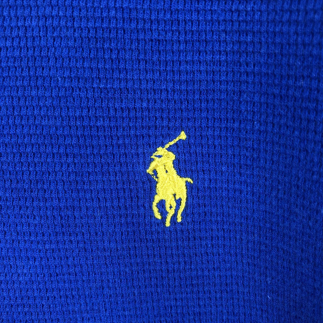 Ralph Lauren POLO RALPH LAUREN SLEEPWEAR Thermal Long T-Shirt, Men's XL cotton blue type Vintage Second Hand