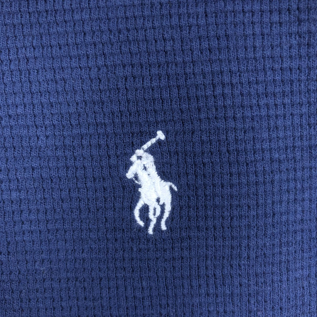 Ralph Lauren POLO RALPH LAUREN Thermal Long T-Shirt Men's Size L cotton navy blue type Vintage Second Hand