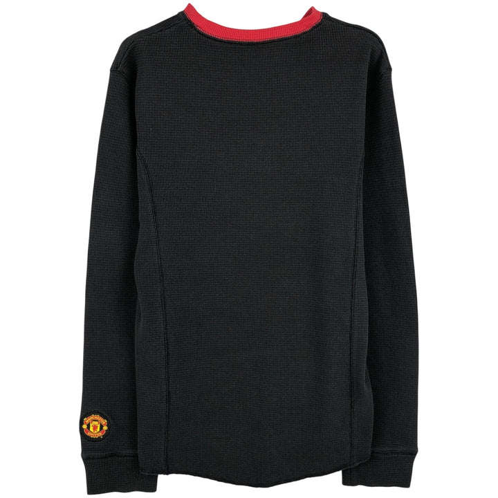 2000'S Nike Premier League Manchester United Thermal Long Sleeve T-Shirt, Men's Size Medium cotton black type Vintage Second Hand