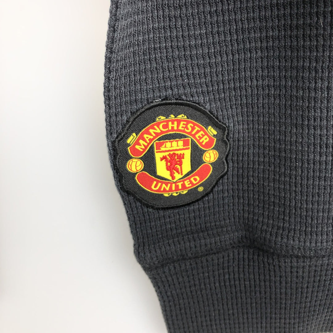 2000'S Nike Premier League Manchester United Thermal Long Sleeve T-Shirt, Men's Size Medium cotton black type Vintage Second Hand