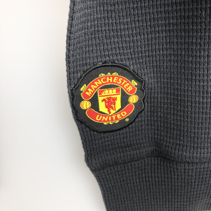 2000'S Nike Premier League Manchester United Thermal Long Sleeve T-Shirt, Men's Size Medium cotton black type Vintage Second Hand