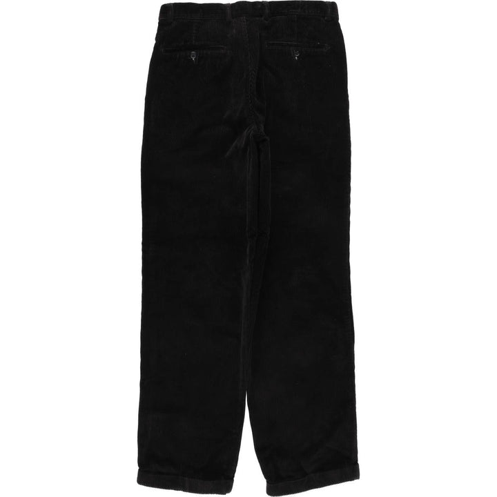 Charter Club CLUB ROOM Two-pleat Wide-Rib Corduroy Pants, Men's, Size W32 cotton black type Vintage Second Hand