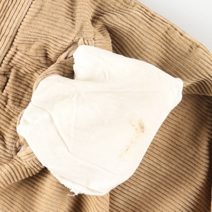Perry Ellis Cotton Wide Ribbed Corduroy Pants, Men's, Size W35 cotton brown type Vintage Second Hand