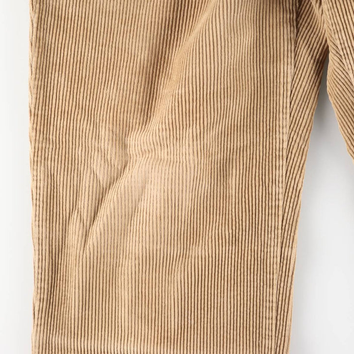 Perry Ellis Cotton Wide Ribbed Corduroy Pants, Men's, Size W35 cotton brown type Vintage Second Hand