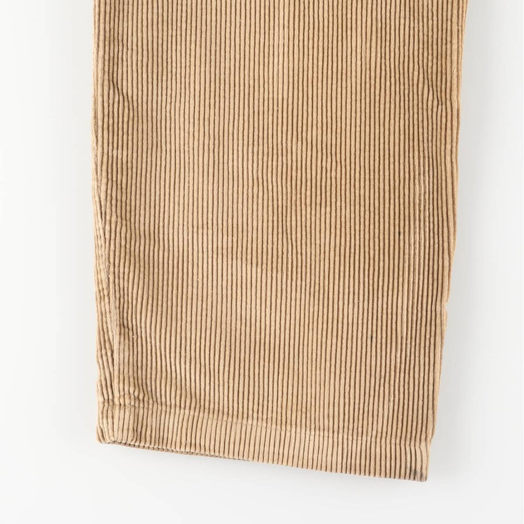Perry Ellis Cotton Wide Ribbed Corduroy Pants, Men's, Size W35 cotton brown type Vintage Second Hand