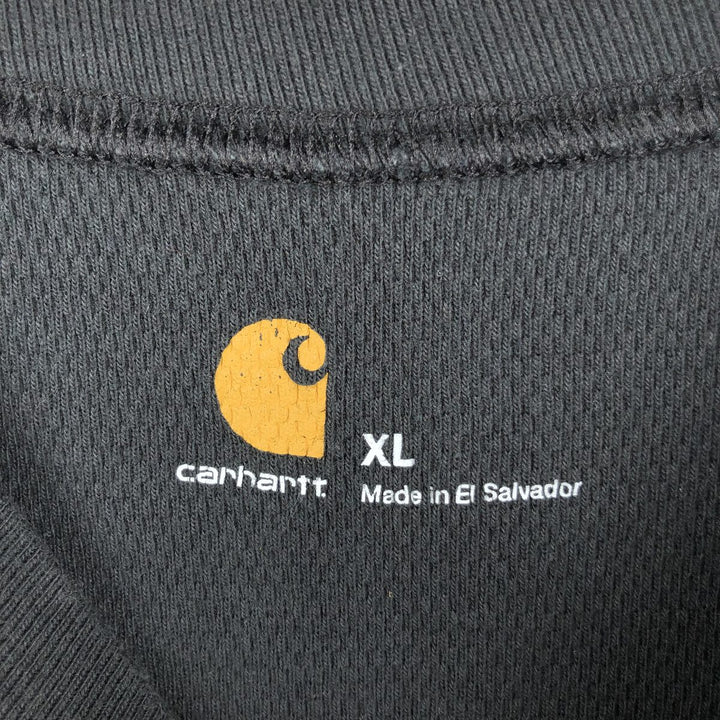 Carhartt Thermal Long T-shirt Men's XL size cotton black type Vintage Second Hand