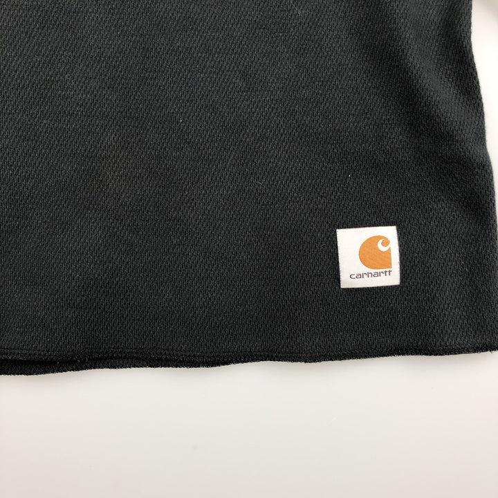 Carhartt Thermal Long T-shirt Men's XL size cotton black type Vintage Second Hand