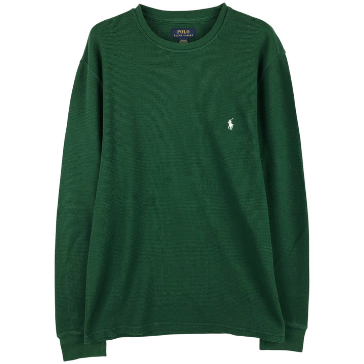 Ralph Lauren POLO RALPH LAUREN Thermal Long T-Shirt Men's Size L unclear green type Vintage Second Hand