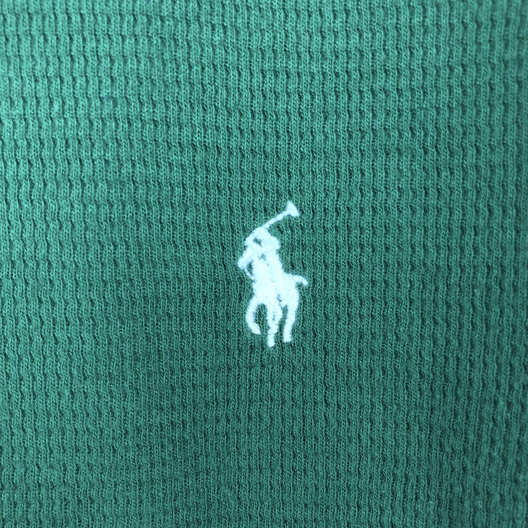 Ralph Lauren POLO RALPH LAUREN Thermal Long T-Shirt Men's Size L unclear green type Vintage Second Hand