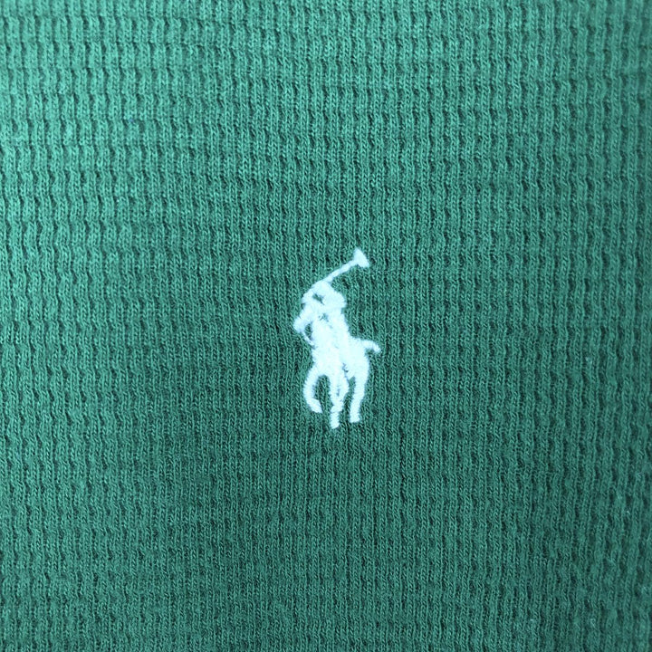 Ralph Lauren POLO RALPH LAUREN Thermal Long T-Shirt Men's Size L unclear green type Vintage Second Hand