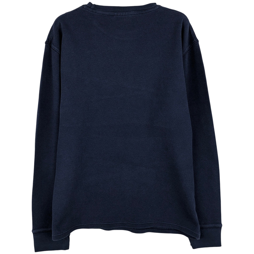 Ralph Lauren POLO RALPH LAUREN SLEEPWEAR Thermal Long T-Shirt, Men's Size Medium cotton navy blue type Vintage Second Hand
