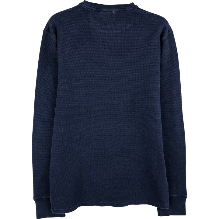 Ralph Lauren POLO RALPH LAUREN SLEEPWEAR Thermal Long T-Shirt, Men's Size Medium cotton navy blue type Vintage Second Hand