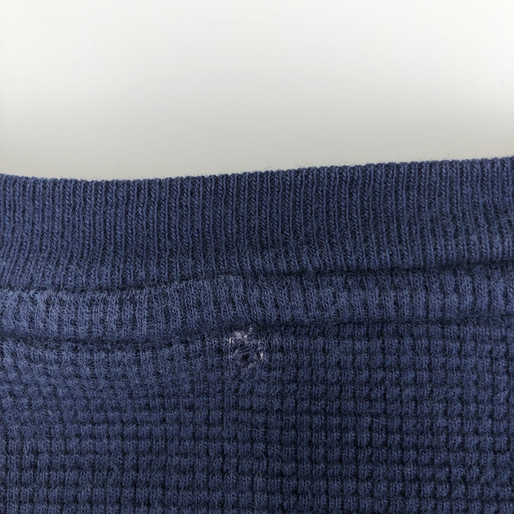 Ralph Lauren POLO RALPH LAUREN SLEEPWEAR Thermal Long T-Shirt, Men's Size Medium cotton navy blue type Vintage Second Hand