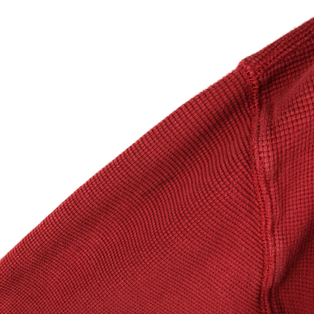 Ralph Lauren POLO RALPH LAUREN Thermal Long T-Shirt Men's Size L cotton red type Vintage Second Hand