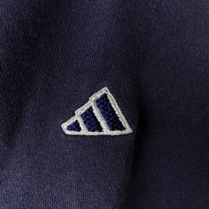 Vintage 90s-00'S Adidas logo sweatshirt, size M, men's cotton navy blue type Vintage Second Hand