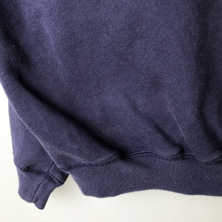Vintage 90s-00'S Adidas logo sweatshirt, size M, men's cotton navy blue type Vintage Second Hand