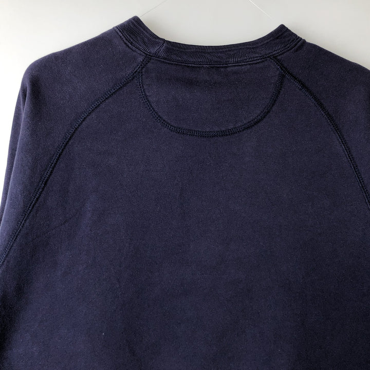 Vintage 90s-00'S Adidas logo sweatshirt, size M, men's cotton navy blue type Vintage Second Hand