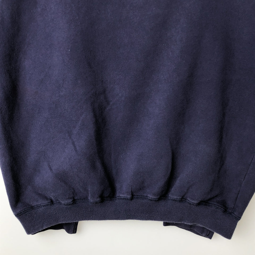 Vintage 90s-00'S Adidas logo sweatshirt, size M, men's cotton navy blue type Vintage Second Hand