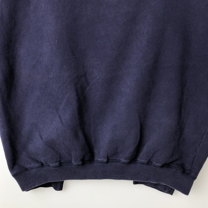 Vintage 90s-00'S Adidas logo sweatshirt, size M, men's cotton navy blue type Vintage Second Hand