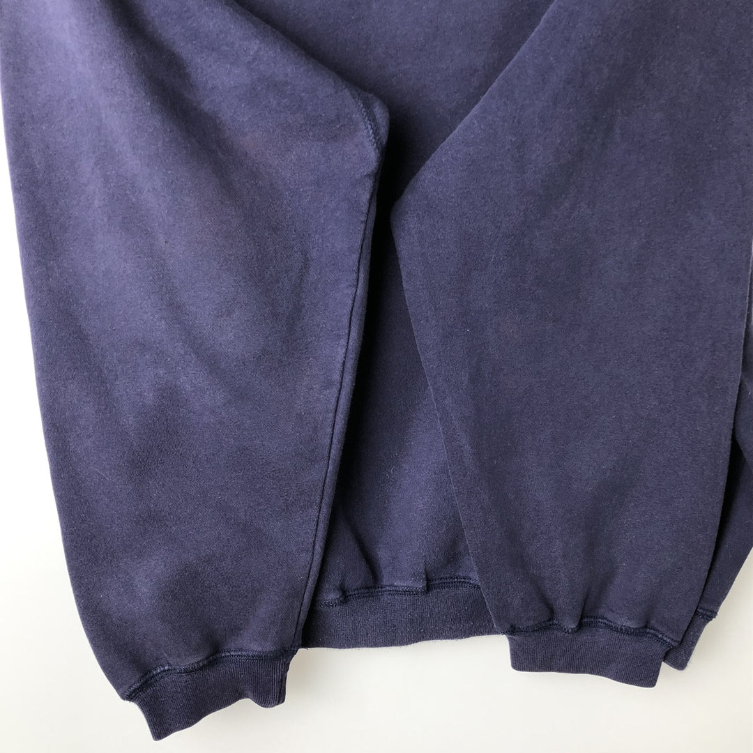 Vintage 90s-00'S Adidas logo sweatshirt, size M, men's cotton navy blue type Vintage Second Hand